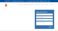 Desktop Screenshot of calderacondensacion.com