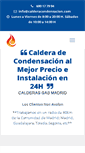 Mobile Screenshot of calderacondensacion.com